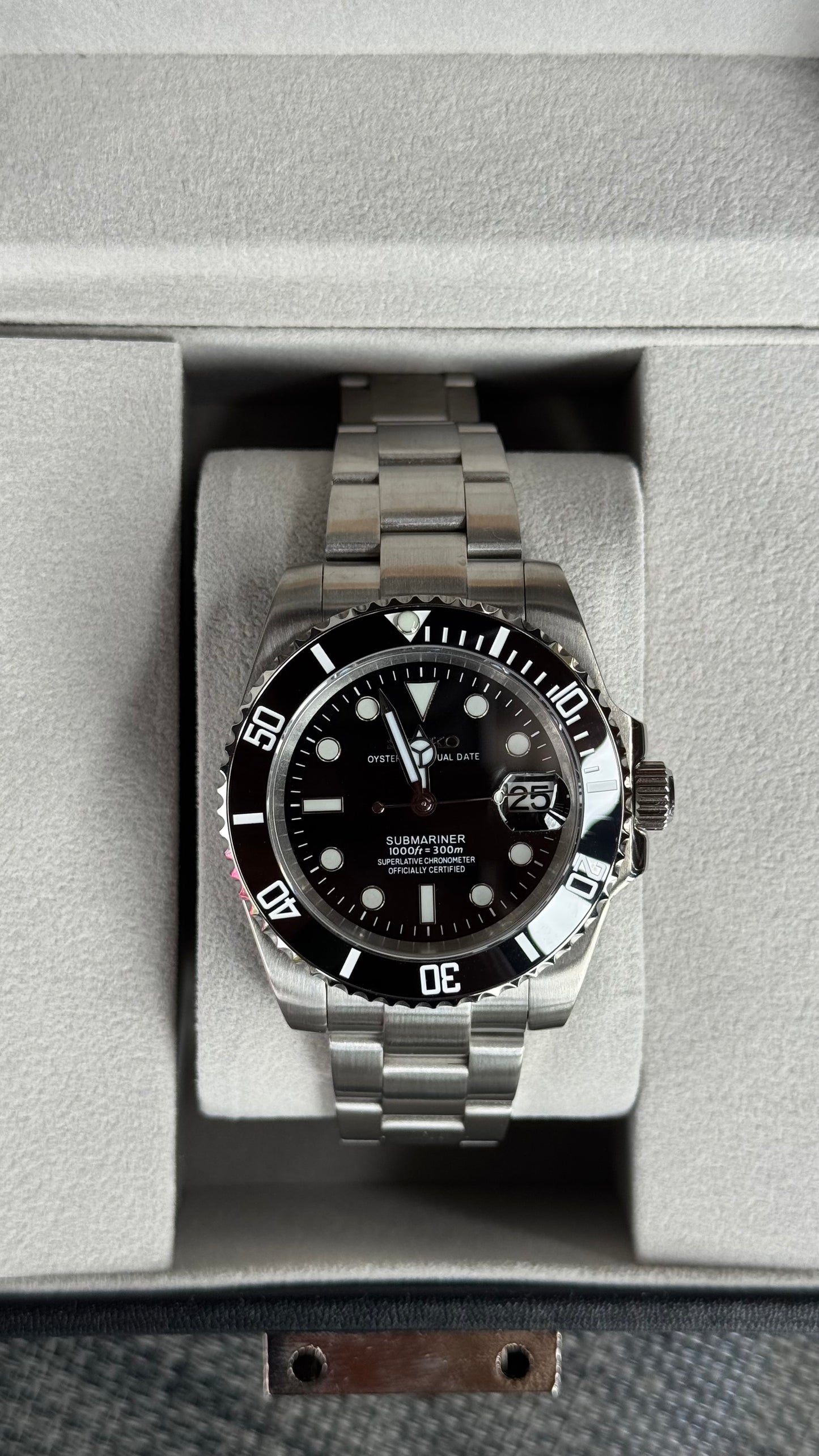 Black Dial PerpetualSub Stainless Steel