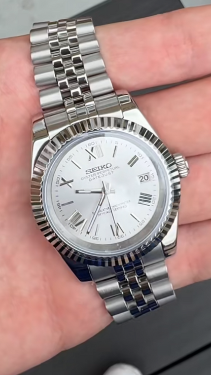Silver Roman Dial PerpetualDate Stainless Steel