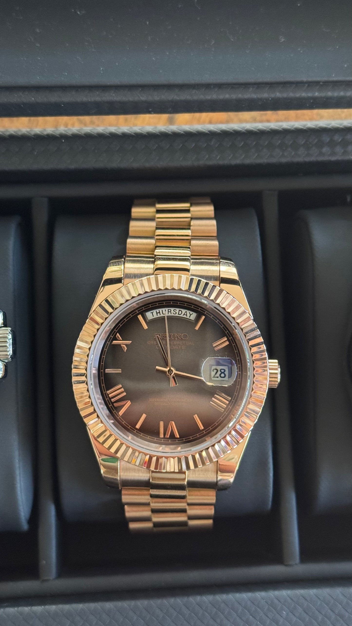 Ombre Dial PerpetualDay Rose Gold