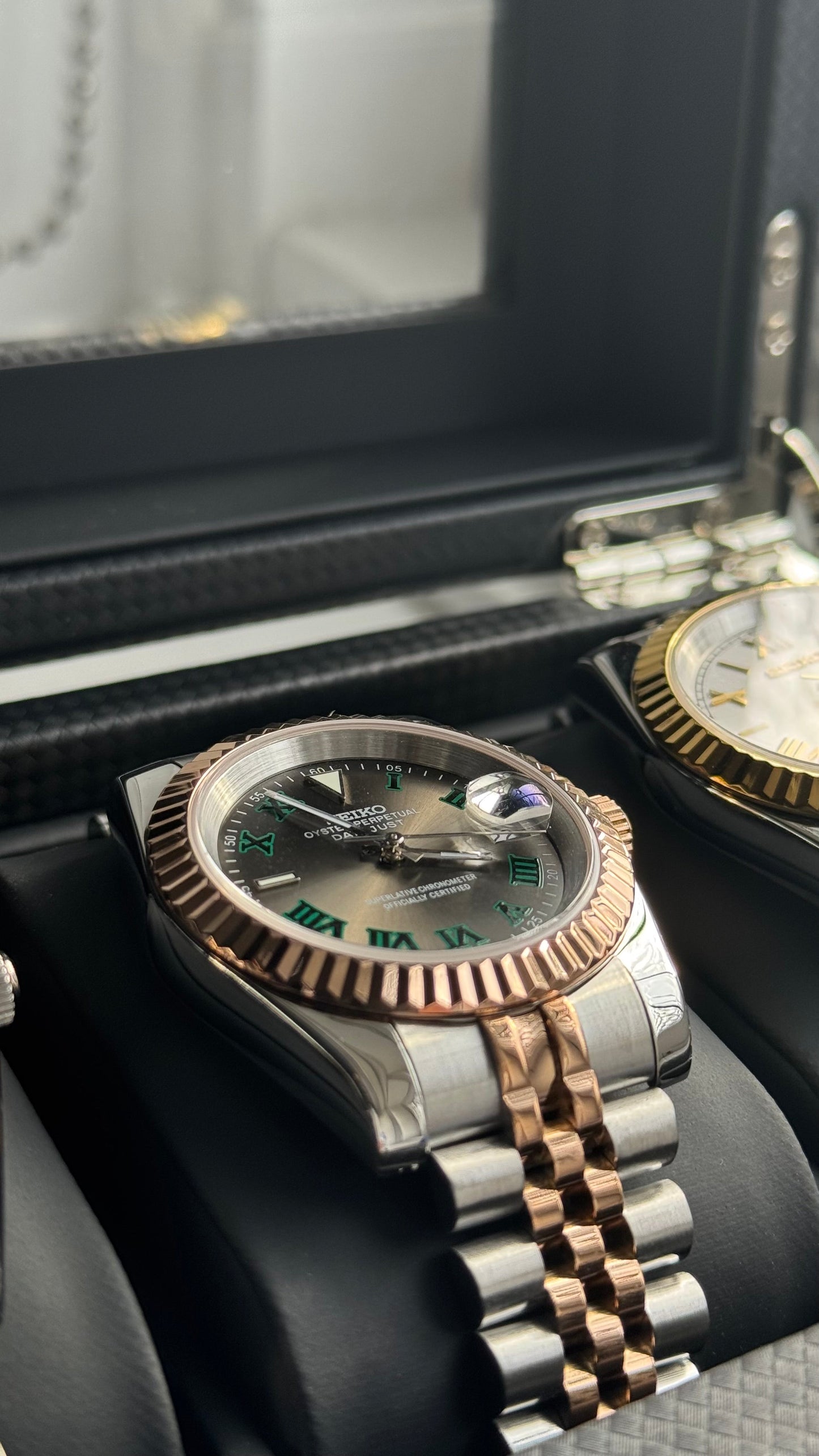 Wimbledon Dial PerpetualDate Two Tone Rose Gold