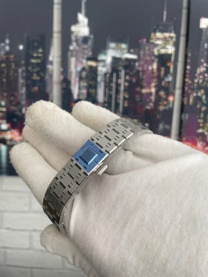 Blue Arabic Dial Perpetual Oak Stainless Steel