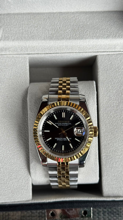 Classic Black Dial PerpetualDate Two Tone Gold