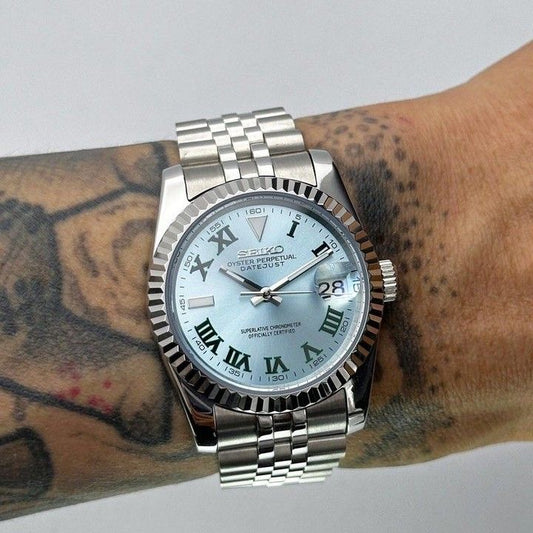 Ice Blue Wimbledon Dial PerpetualDate Stainless Steel