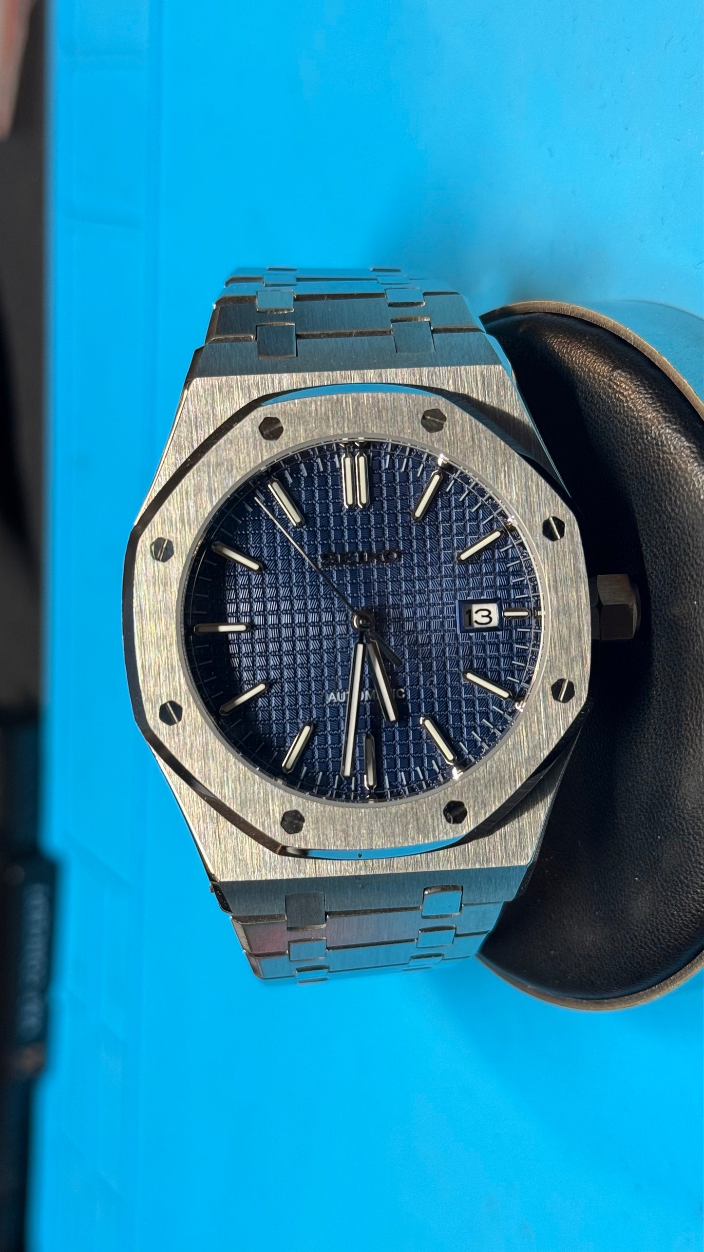 Blue Dial Perpetual SeikoOak Stainless Steel