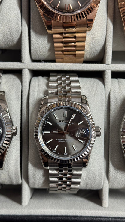 Platinum Dial PerpetualDate Stainless Steel