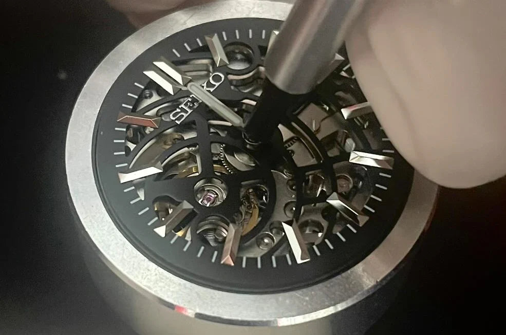 Black Skeleton Dial Perpetual Oak Stainless Steel