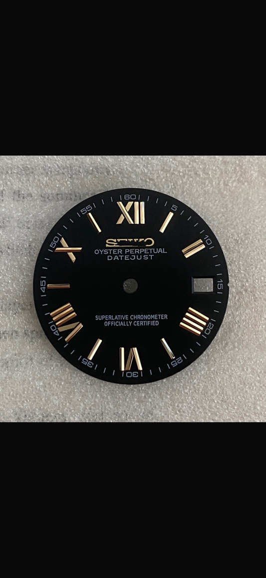 Black & Gold Roman Dial PerpetualDate Gold