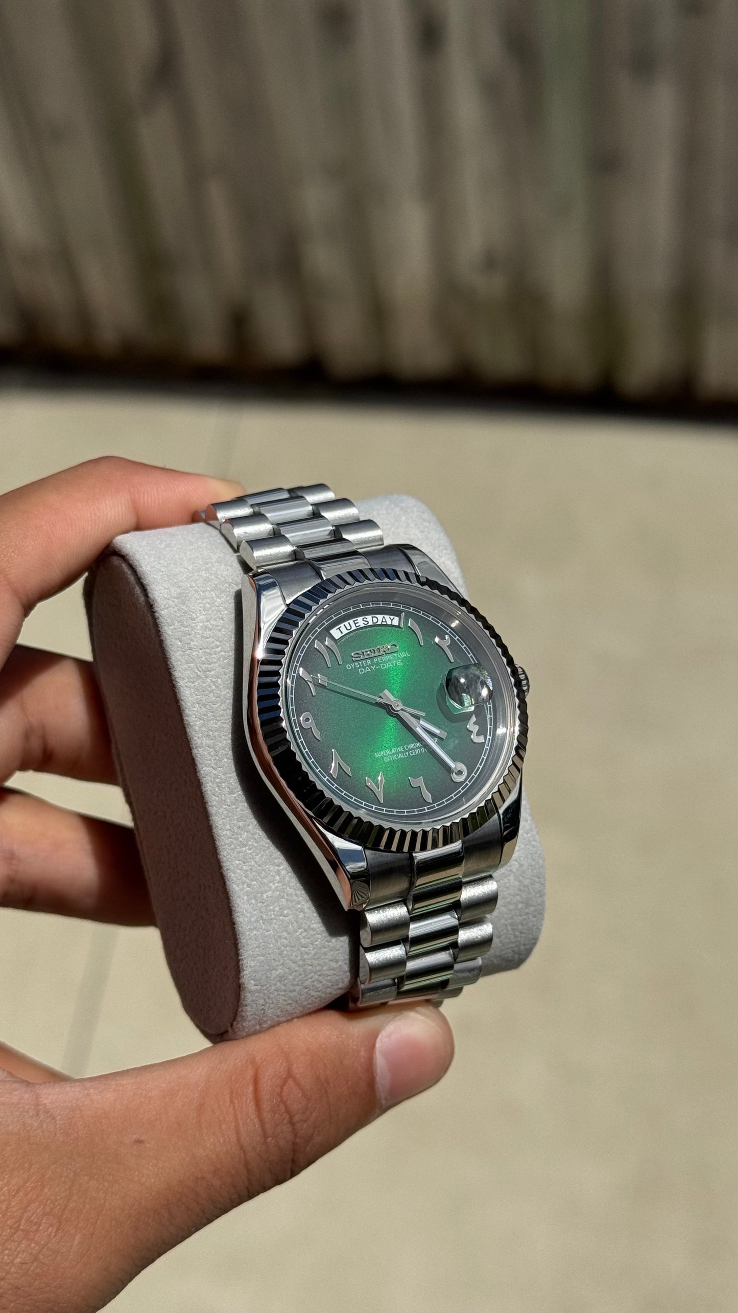 Forest Arabic Dial PerpetualDay Stainless Steel