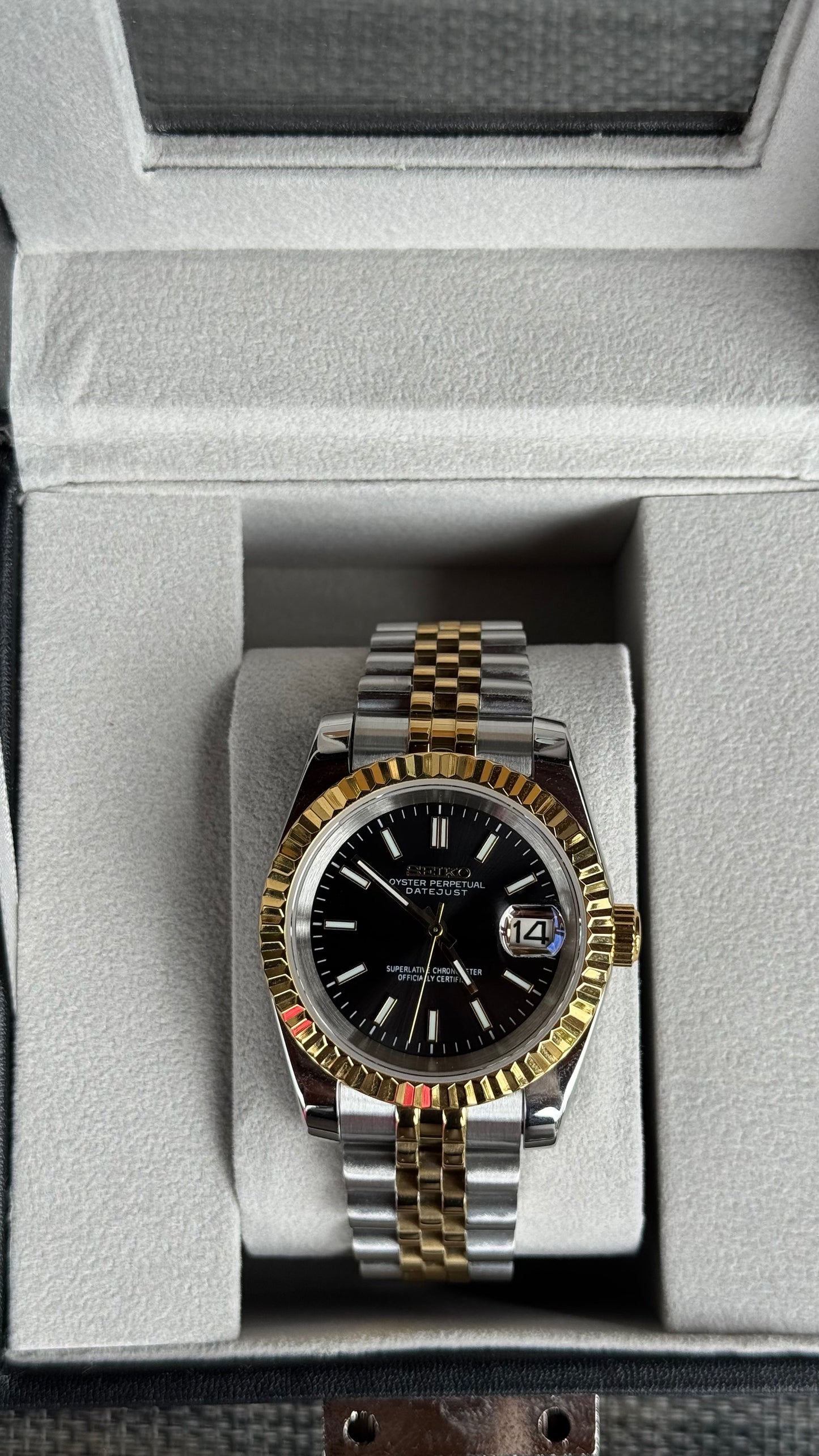 Classic Black Dial PerpetualDate Two Tone Gold