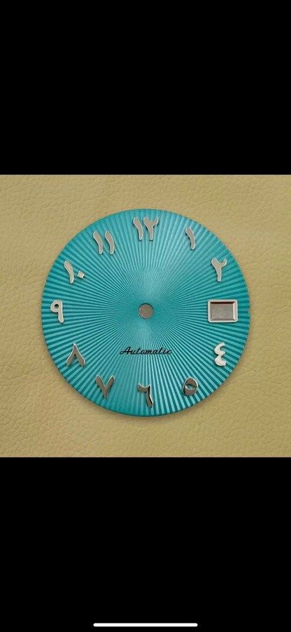 Tiffany Textured Arabic Dial PerpetualDate Diamond Bezel Stainless Steel