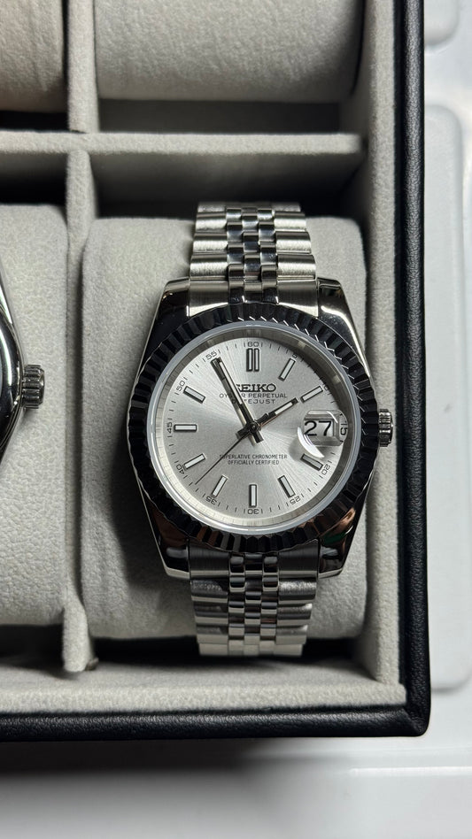 Classic White PerpetualDate Stainless Steel