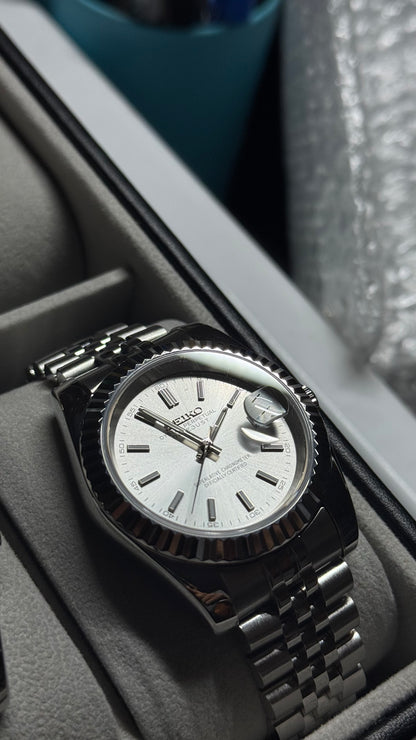 Classic White PerpetualDate Stainless Steel