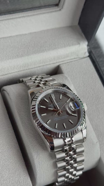 Platinum Dial PerpetualDate Stainless Steel