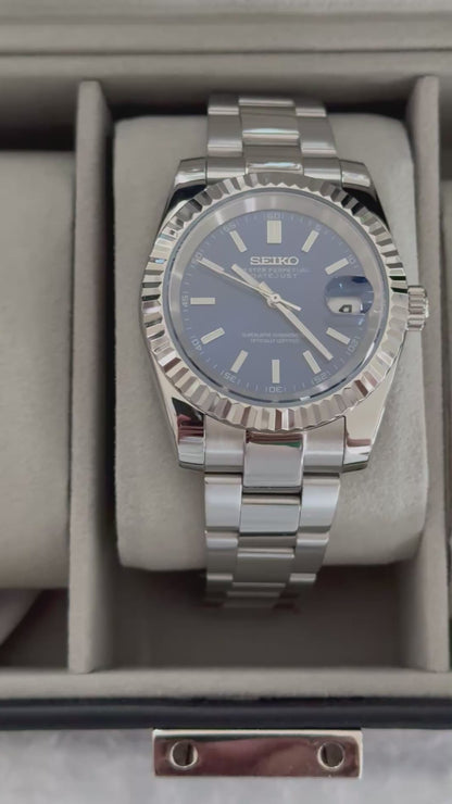 Rich Blue PerpetualDate Stainless Steel