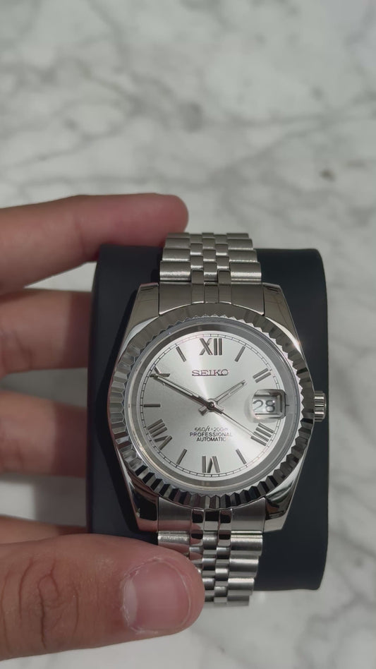 Silver Roman Dial PerpetualDate Stainless Steel