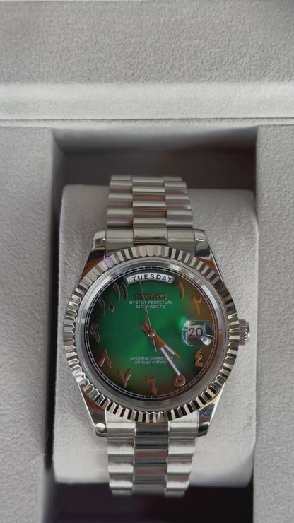 Forest Arabic Dial PerpetualDay Stainless Steel