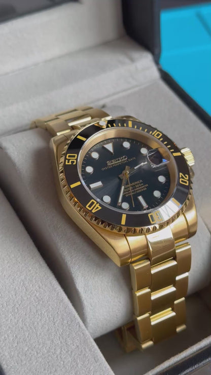 Black Dial Perpetual SeikoSub Gold