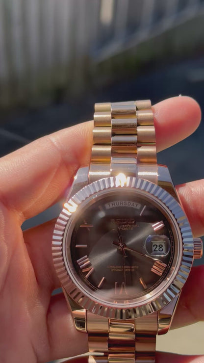 Ombre Dial PerpetualDay Rose Gold