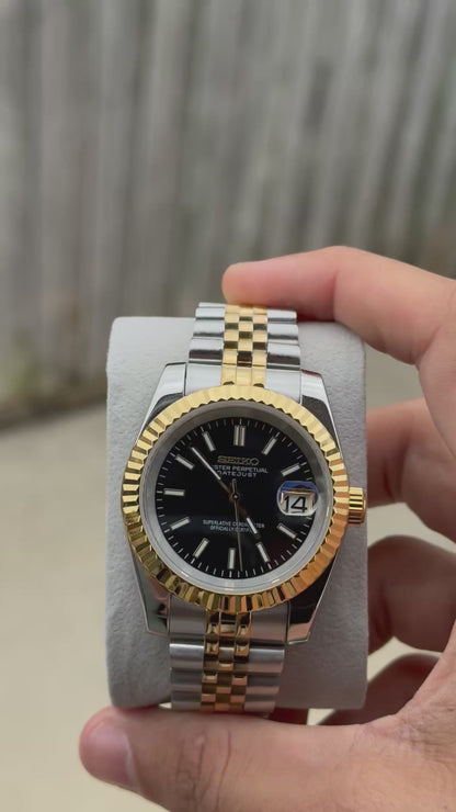 Classic Black Dial PerpetualDate Two Tone Gold