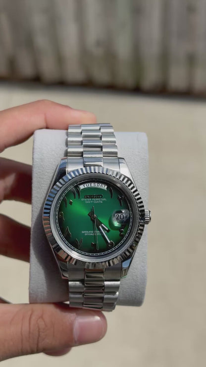 Forest Arabic Dial PerpetualDay Stainless Steel