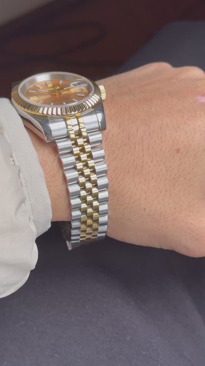 Champagne Dial Perpetual SeikoJust Two Tone Gold