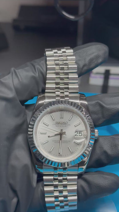 Classic White PerpetualDate Stainless Steel